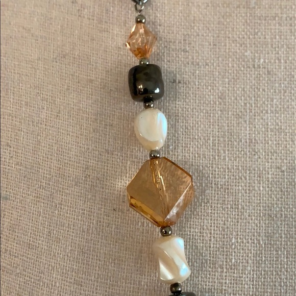 3/$10 NEW double link peach necklace - Picture 2 of 4